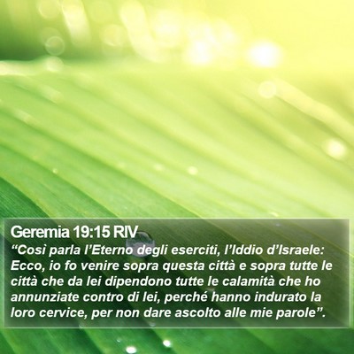 Geremia 19:15 RIV Bible Verse Image
