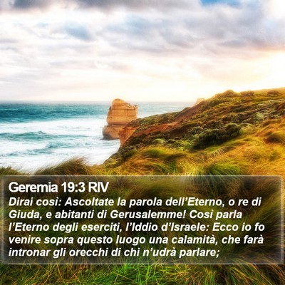 Geremia 19:3 RIV Bible Verse Image