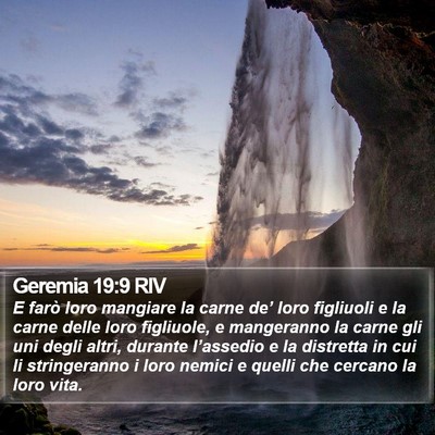 Geremia 19:9 RIV Bible Verse Image