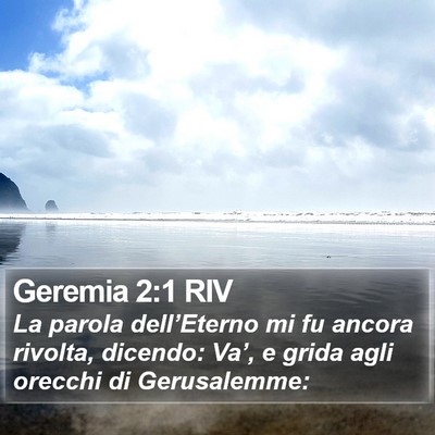Geremia 2:1 RIV Bible Verse Image