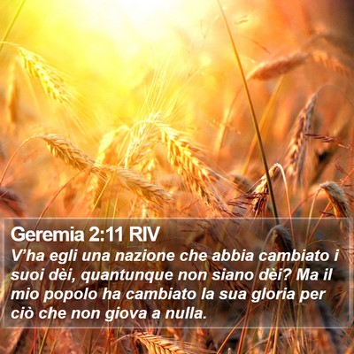 Geremia 2:11 RIV Bible Verse Image