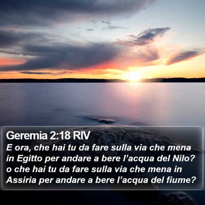 Geremia 2:18 RIV Bible Verse Image