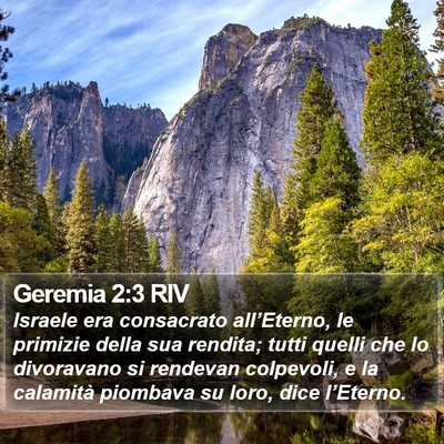 Geremia 2:3 RIV Bible Verse Image