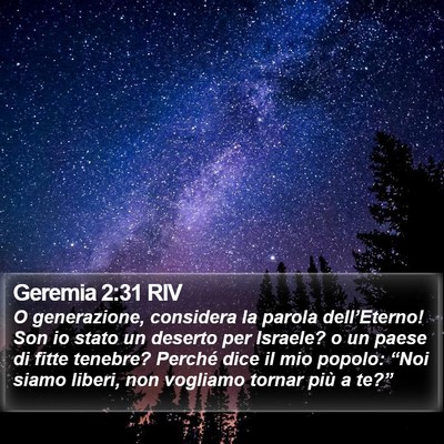 Geremia 2:31 RIV Bible Verse Image