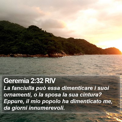 Geremia 2:32 RIV Bible Verse Image