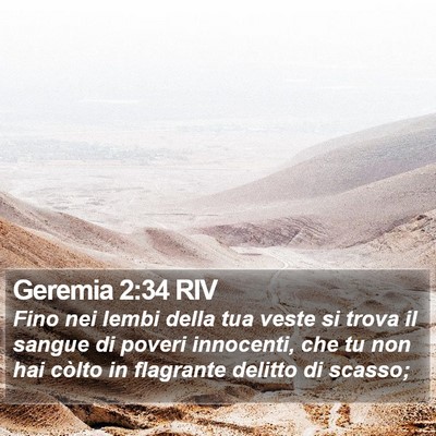 Geremia 2:34 RIV Bible Verse Image