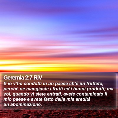 Geremia 2:7 RIV Bible Verse Image