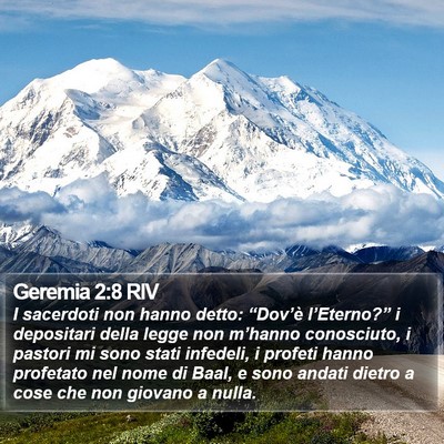 Geremia 2:8 RIV Bible Verse Image