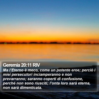 Geremia 20:11 RIV Bible Verse Image