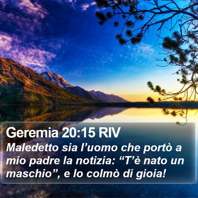 Geremia 20:15 RIV Bible Verse Image