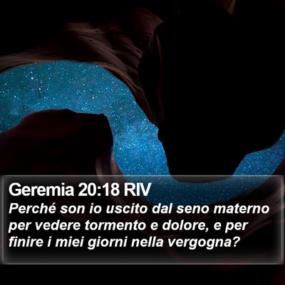 Geremia 20:18 RIV Bible Verse Image