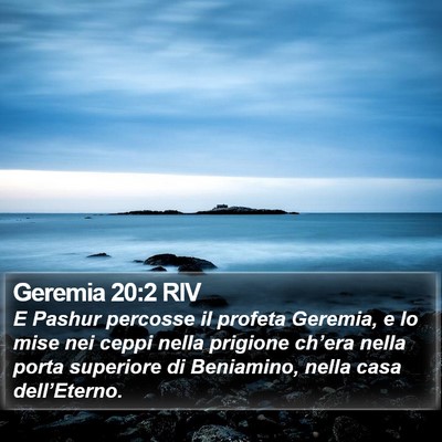 Geremia 20:2 RIV Bible Verse Image
