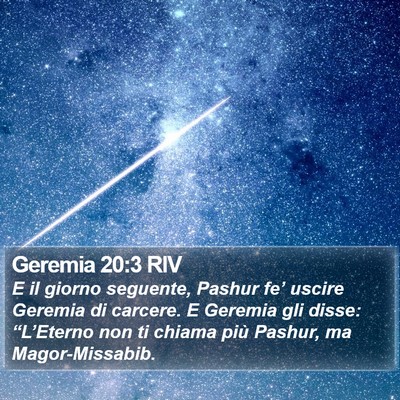Geremia 20:3 RIV Bible Verse Image