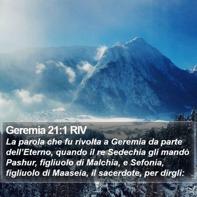 Geremia 21:1 RIV Bible Verse Image