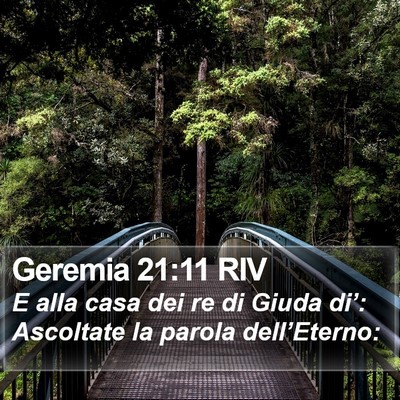 Geremia 21:11 RIV Bible Verse Image