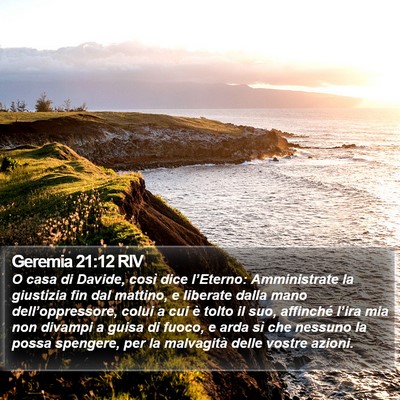 Geremia 21:12 RIV Bible Verse Image