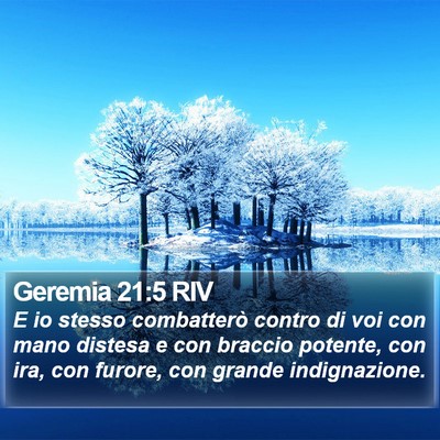 Geremia 21:5 RIV Bible Verse Image
