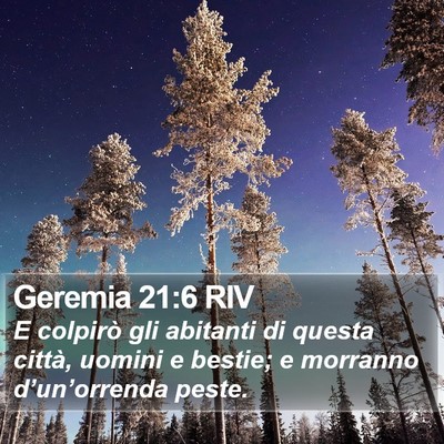 Geremia 21:6 RIV Bible Verse Image