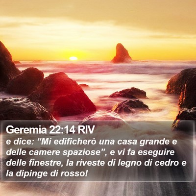 Geremia 22:14 RIV Bible Verse Image