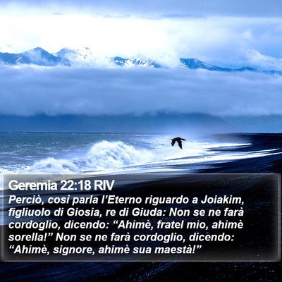 Geremia 22:18 RIV Bible Verse Image