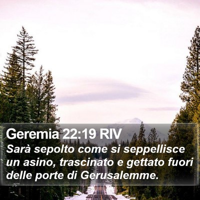 Geremia 22:19 RIV Bible Verse Image