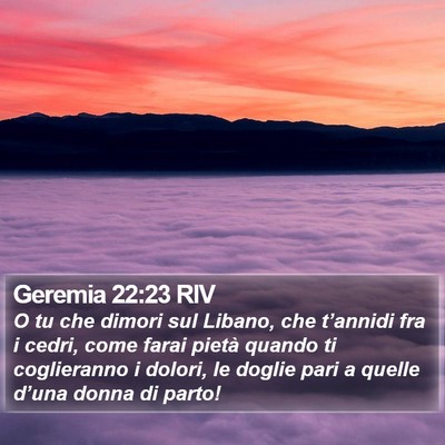 Geremia 22:23 RIV Bible Verse Image