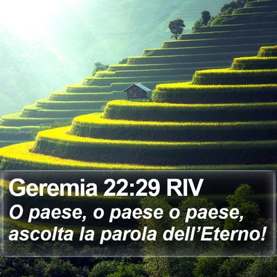 Geremia 22:29 RIV Bible Verse Image