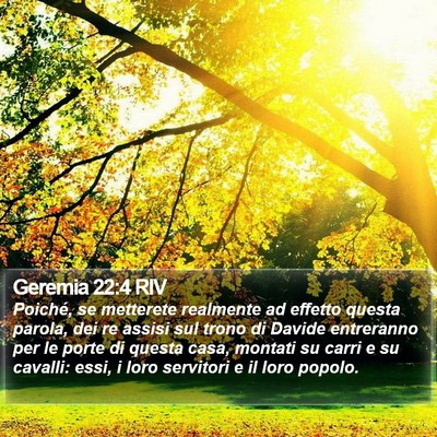 Geremia 22:4 RIV Bible Verse Image