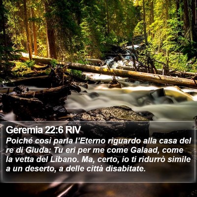 Geremia 22:6 RIV Bible Verse Image