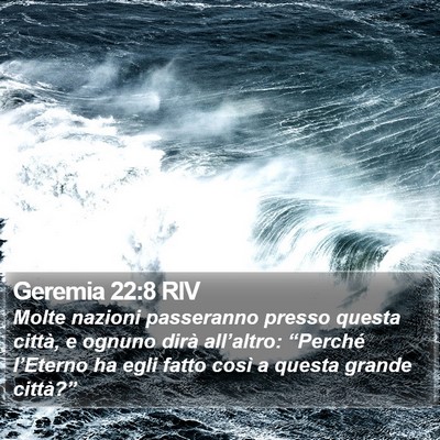 Geremia 22:8 RIV Bible Verse Image
