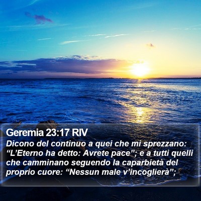 Geremia 23:17 RIV Bible Verse Image