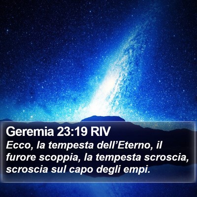 Geremia 23:19 RIV Bible Verse Image