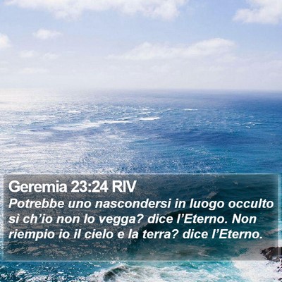 Geremia 23:24 RIV Bible Verse Image