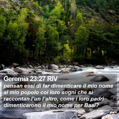 Geremia 23:27 RIV Bible Verse Image