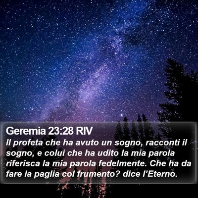 Geremia 23:28 RIV Bible Verse Image