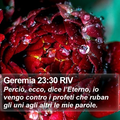 Geremia 23:30 RIV Bible Verse Image