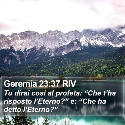 Geremia 23:37 RIV Bible Verse Image