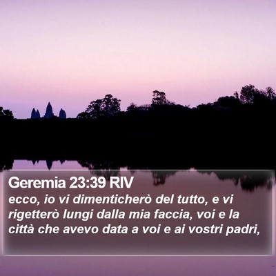Geremia 23:39 RIV Bible Verse Image