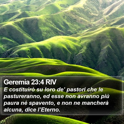 Geremia 23:4 RIV Bible Verse Image