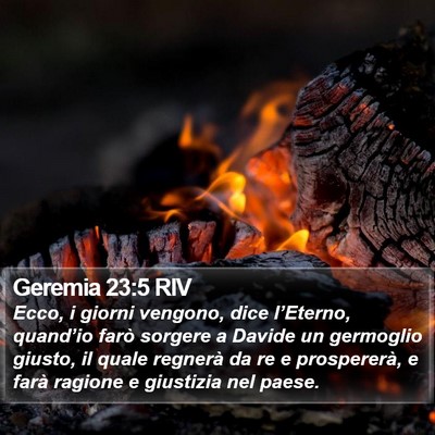 Geremia 23:5 RIV Bible Verse Image