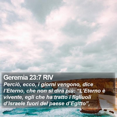 Geremia 23:7 RIV Bible Verse Image
