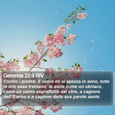 Geremia 23:9 RIV Bible Verse Image