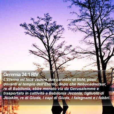 Geremia 24:1 RIV Bible Verse Image