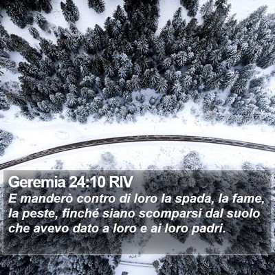 Geremia 24:10 RIV Bible Verse Image