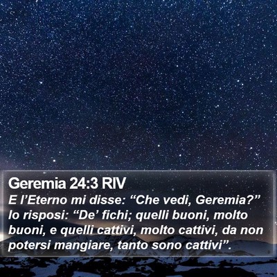 Geremia 24:3 RIV Bible Verse Image