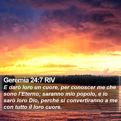 Geremia 24:7 RIV Bible Verse Image