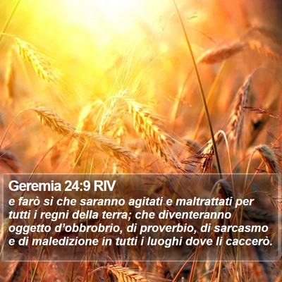 Geremia 24:9 RIV Bible Verse Image