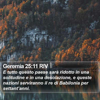 Geremia 25:11 RIV Bible Verse Image