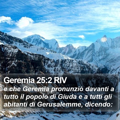 Geremia 25:2 RIV Bible Verse Image