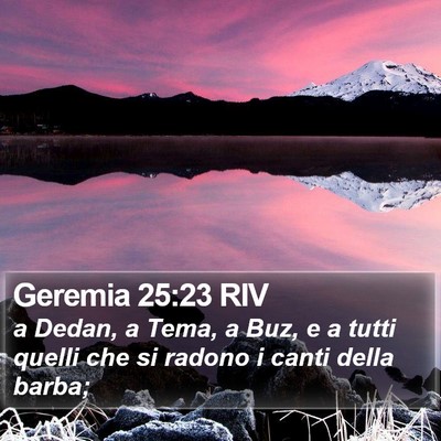Geremia 25:23 RIV Bible Verse Image